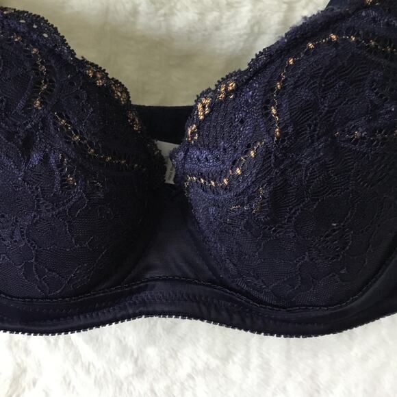BodiBra Navy Lace Support & Shaping Bra - Picture 2 of 15
